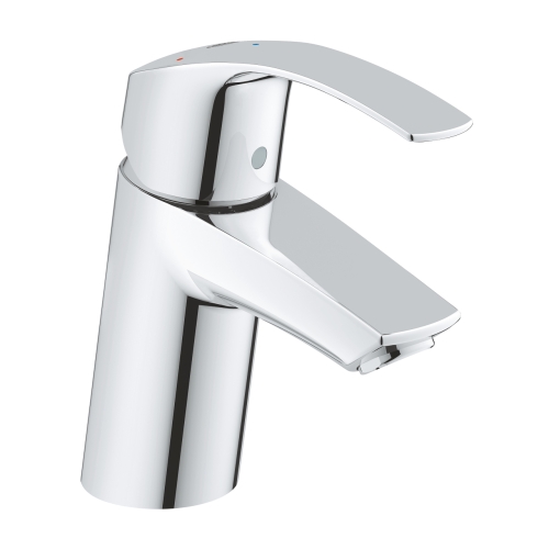 Grohe Eurosmart egykaros mosdócsaptelep S-es méret Cold Start-os, klikk-klakkos leeresztővel, króm 23924002