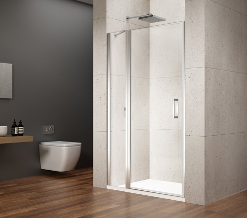Sapho GELCO LORO 110 cm fix részes nyílóajtó transzparent üveggel, króm GN4611