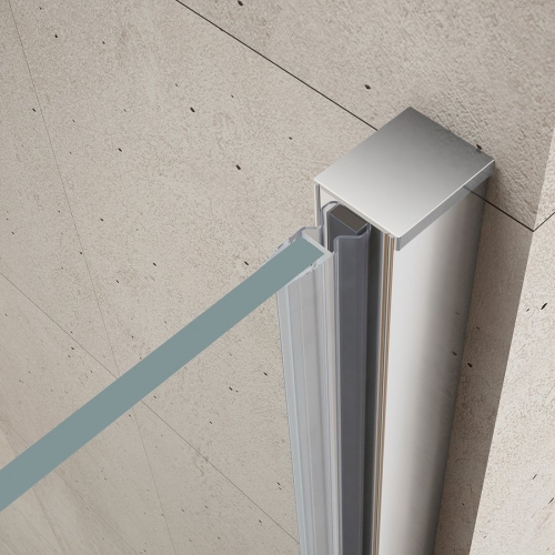 Sapho GELCO LORO 110 cm fix részes nyílóajtó transzparent üveggel, króm GN4611