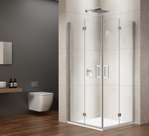 Sapho GELCO LORO 90 cm harmonikaajtó sarokbelépős kabinhoz transzparent üveggel, króm GN4790