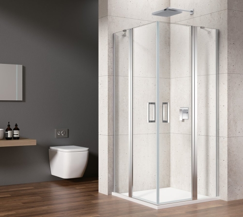 Sapho GELCO LORO 80 cm fix részes nyílóajtó sarokbelépős kabinhoz transzparent üveggel, króm GN4880