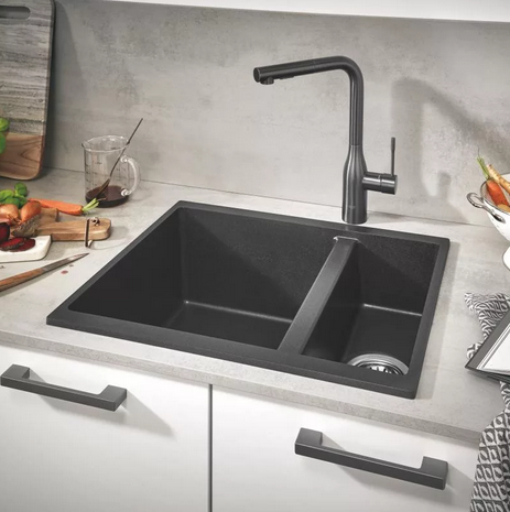 Grohe K500 kompozit mosogatótálca, gránit fekete 31648AP0