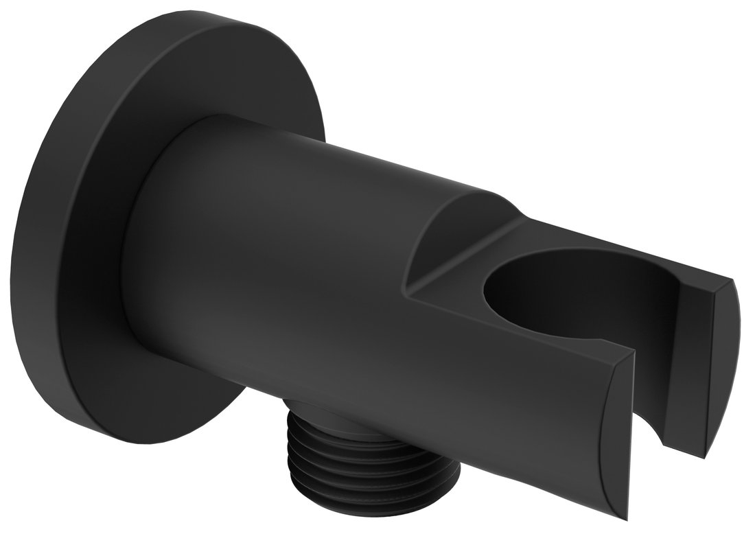 Sapho fali csatlakozó kézizuhanytartóval, matt fekete 1205-09B