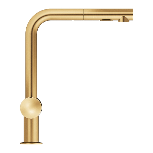 Grohe Minta Egykaros mosogatócsaptelep zuhanyfejjel elzáróval, brushed cool sunrise 31558GN0