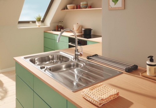 Grohe összecsukható nagy edénytartó, rozsdamentes acél 40856SD0