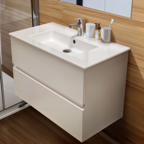 Ideal Standard Eurovit+ 60 cm fali szekrény mosdóval, magasfényű fehér R0572WG