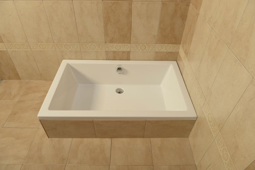 Sapho POLYSAN DEEP 150x75 cm szögletes mély zuhanytálca, fehér 72384