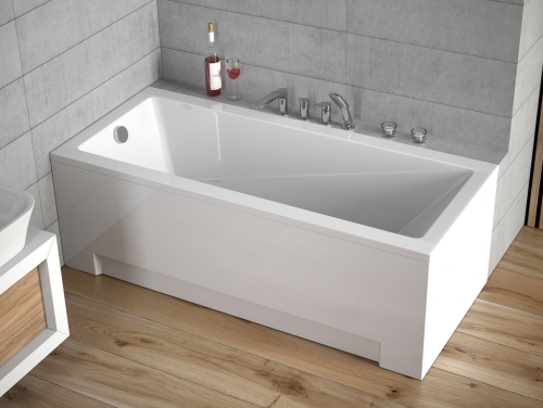 Besco MODERN 180x80 cm egyenes kád, fehér WAM-180-MO