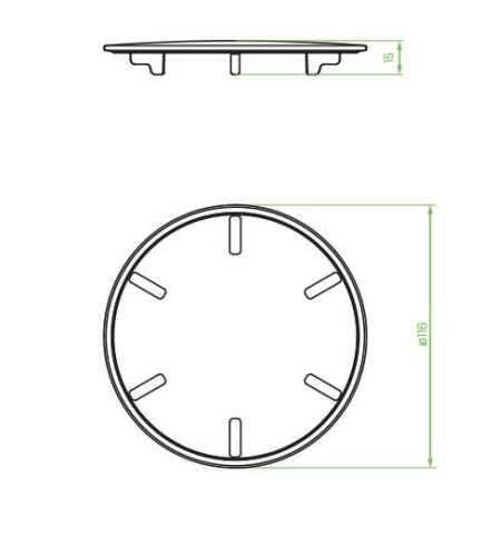 Laveo lefolyótakaró fedél, szálcsiszolt inox CZZ_070T
