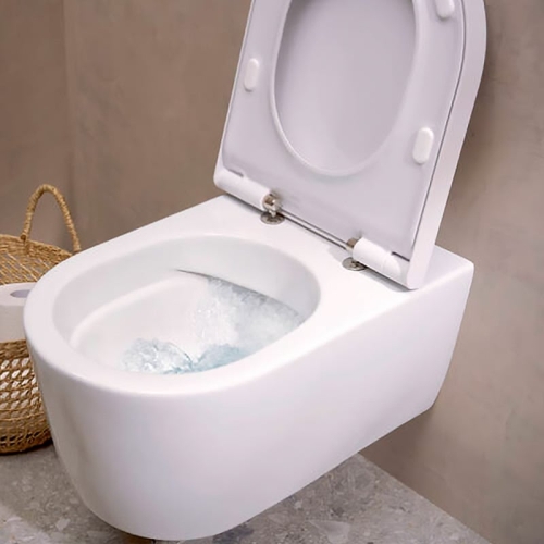 Hansgrohe EluPura S Fali WC Set 540 perem nélküli AquaFall Flush WC ülőkével és SoftClose, QuickRelease fedéllel, HygieneEffect 62021450