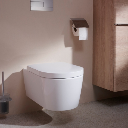 Hansgrohe EluPura S Fali WC Set 540 perem nélküli AquaFall Flush WC ülőkével és SoftClose, QuickRelease fedéllel, HygieneEffect 62021450