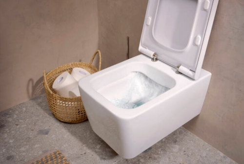 Hansgrohe EluPura Q Fali WC szett 540 perem nélküli AquaFall Flush WC ülőkével és SoftClose, QuickRelease fedéllel, HygieneEffect 62023450