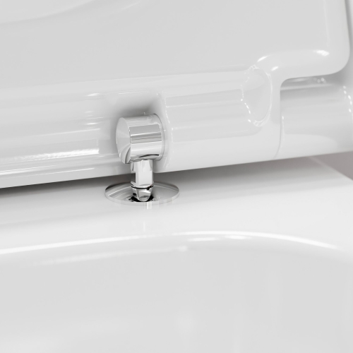 Hansgrohe EluPura Q Fali WC szett 540 perem nélküli AquaFall Flush WC ülőkével és SoftClose, QuickRelease fedéllel, HygieneEffect 62023450