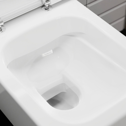Hansgrohe EluPura Q Fali WC szett 540 perem nélküli AquaFall Flush WC ülőkével és SoftClose, QuickRelease fedéllel, HygieneEffect 62023450