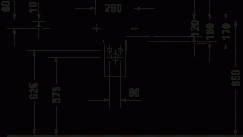 Duravit D-Neo 100,5x48 cm mosdó, fehér 2367100000