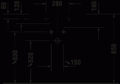 Duravit D-Neo 65x48 cm mosdó, fehér 2367650000