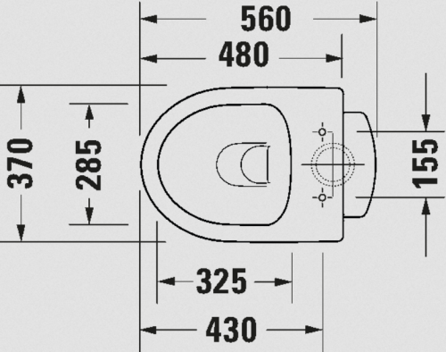 Duravit No.1 perem nélküli alsó kifolyású álló wc 21840100002
