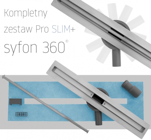 Rea Neo Pro Slim lineáris zuhanylefolyó 100 cm, szálcsiszolt nikkel REA-G8404
