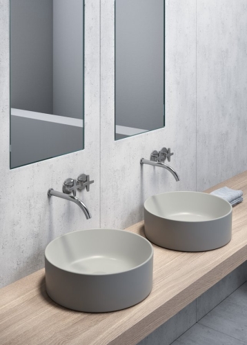 Sapho GSI KUBE X 40 cm kerámiamosdó, matt cement 942617