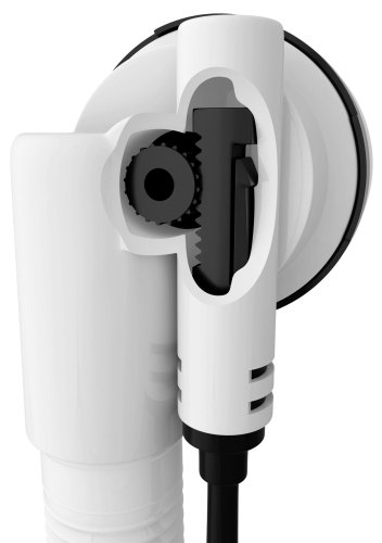 Sapho POLYSAN 800 mm bovdenes kád le- és túlfolyó, matt fekete 71852.21