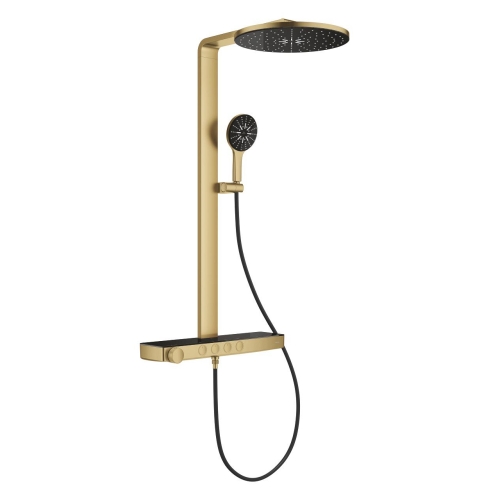Grohe Rainshower Aqua Pure termosztátos zuhanyrendszer falra szerelésre, brushed cool sunrise 101680GN00