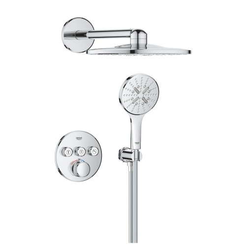 Grohe Grohtherm SmartControl falsík alatti zuhanyrendszer Rainshower SmartActive 310 fejzuhannyal, króm 1039970000