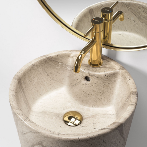 REA Blanka Natural Matt Marble szabadon álló mosdó REA-U4664