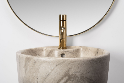 REA Blanka Natural Matt Marble szabadon álló mosdó REA-U4664