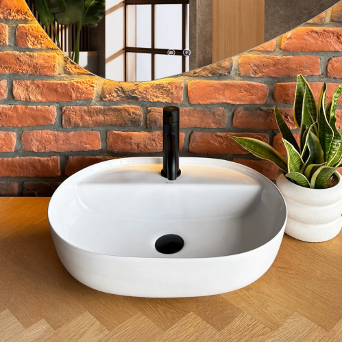 REA Aura 51 pultra ültethető mosdó 50,5x38,5 cm REA-U4620