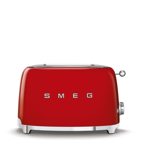SMEG retro 2 szeletes kenyérpirító, piros TSF01RDEU