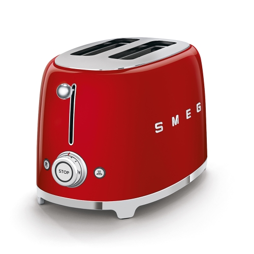 SMEG retro 2 szeletes kenyérpirító, piros TSF01RDEU