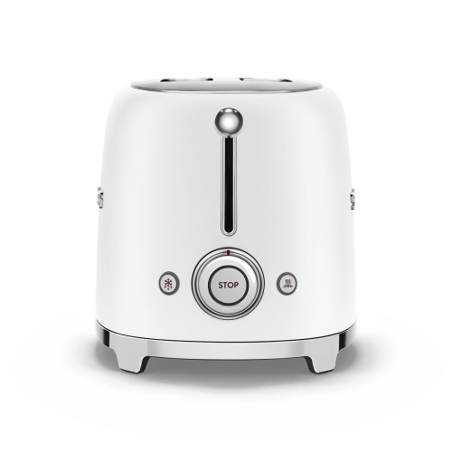 SMEG retro 2 szeletes kenyérpirító, matt fehér TSF01WHMEU