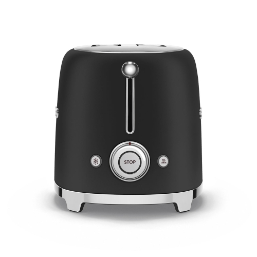 SMEG retro 2 szeletes kenyérpirító, matt fekete TSF01BLMEU