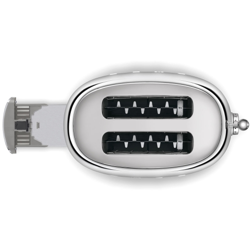 SMEG retro 2 szeletes kenyérpirító, acél TSF01SSEU