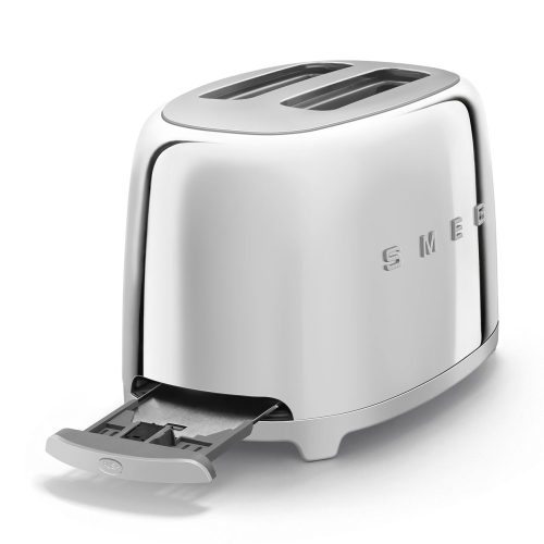 SMEG retro 2 szeletes kenyérpirító, acél TSF01SSEU
