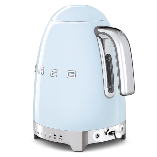 SMEG retro vízforraló hőmérséklet szabályzóval, világoskék KLF04PBEU