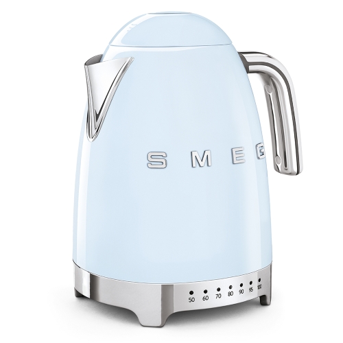 SMEG retro vízforraló hőmérséklet szabályzóval, világoskék KLF04PBEU