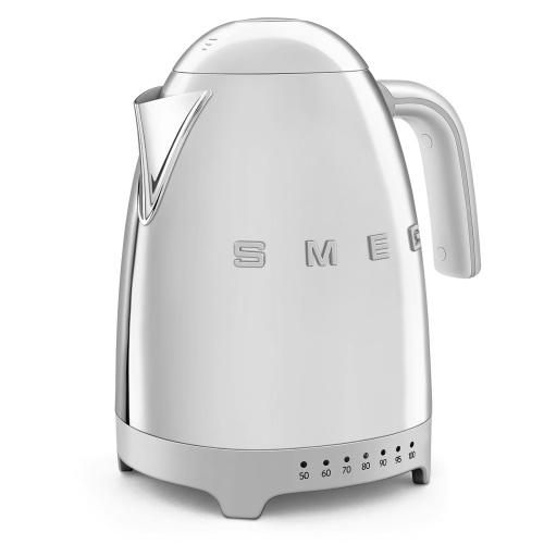 SMEG retro vízforraló hőmérséklet szabályzóval, acél KLF04SSEU
