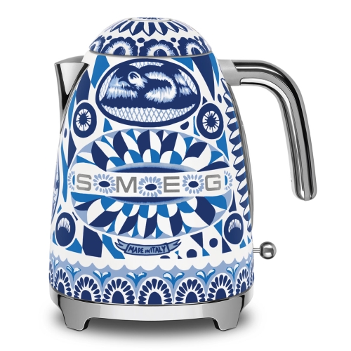 SMEG & Dolce&Gabbana retro vízforraló, Mediterrán kék KLF03DGBEU