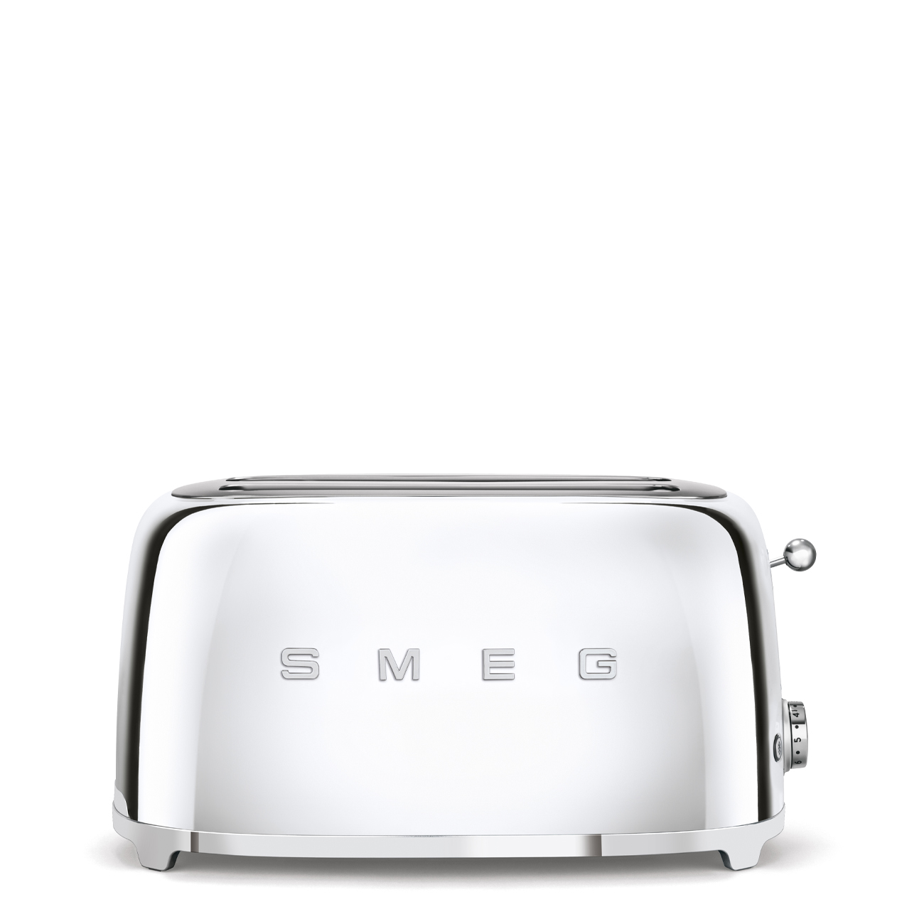 SMEG retro 4 szeletes kenyérpirító, acél TSF02SSEU