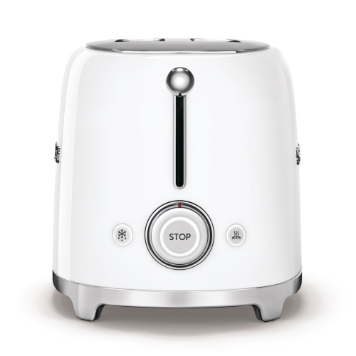 SMEG retro 4 szeletes kenyérpirító, fehér TSF02WHEU