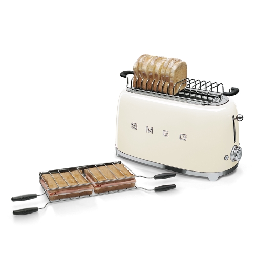 SMEG retro 4 szeletes kenyérpirító, bézs TSF02CREU
