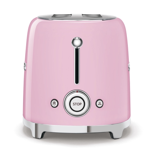 SMEG retro 4 szeletes kenyérpirító, rózsaszín TSF02PKEU