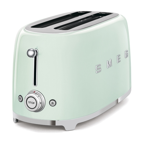 SMEG retro 4 szeletes kenyérpirító, világoszöld TSF02PGEU