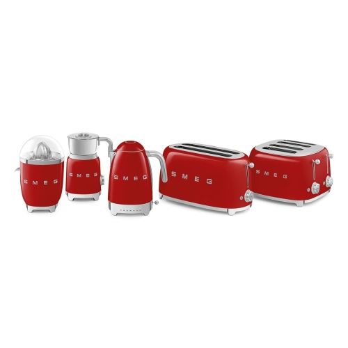 SMEG retro 2x2 szeletes kenyérpirító, piros TSF03RDEU