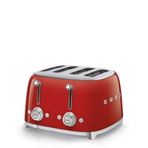 SMEG retro 2x2 szeletes kenyérpirító, piros TSF03RDEU