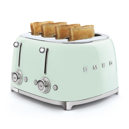 SMEG retro 2x2 szeletes kenyérpirító, világoszöld TSF03PGEU