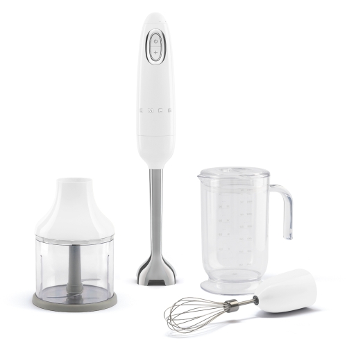 SMEG retro botmixer szett, fehér HBF03WHEU
