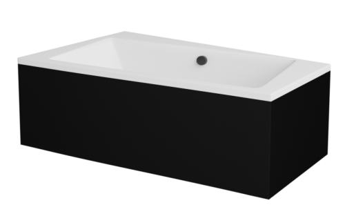 Besco INFINITY 150 cm univerzális elő-és oldallap, matt fekete OAI-150-NSC