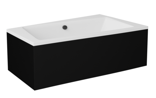 Besco INFINITY 170 cm univerzális elő-és oldallap, matt fekete OAI-170-NSC